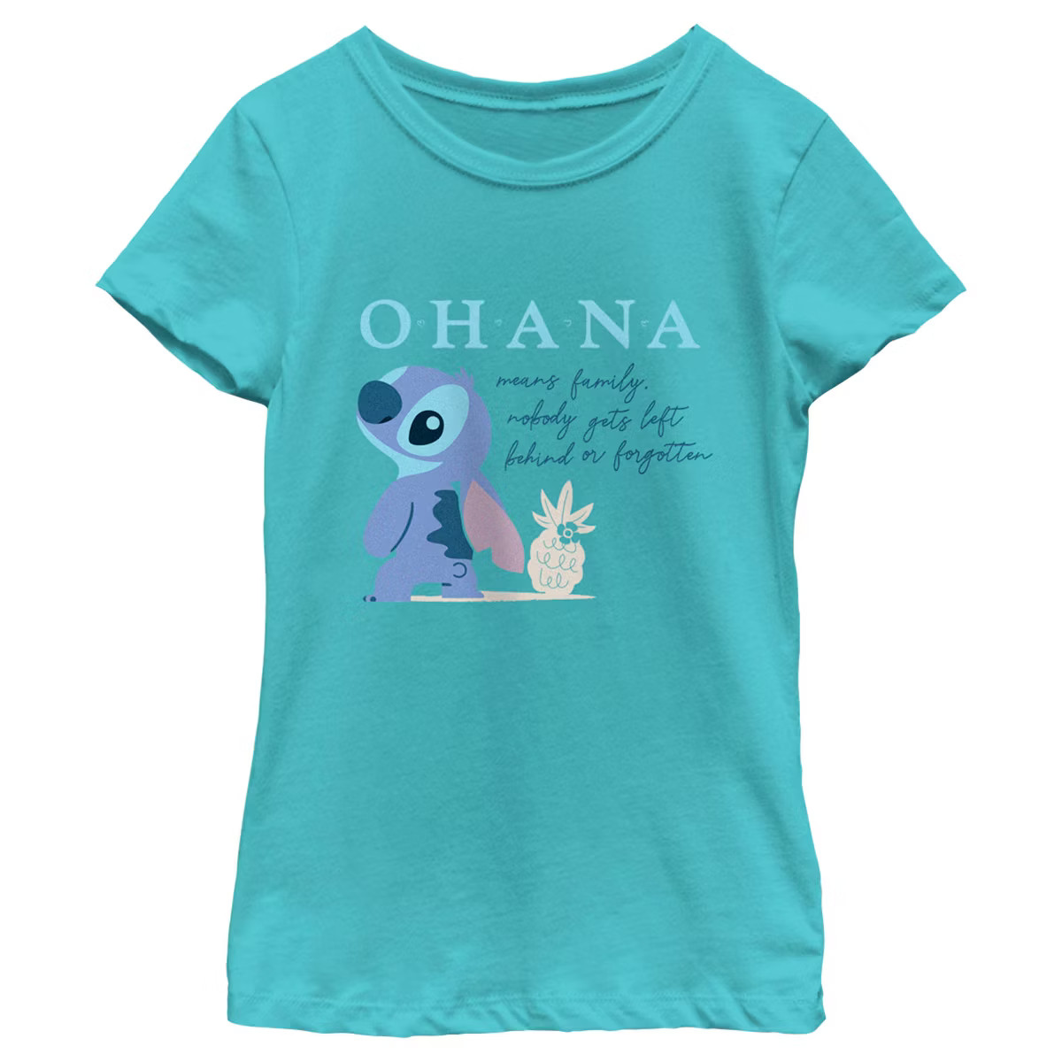 Girl's Lilo & Stitch Ohana Means Family Nobody Gets Left Behind or Forgotten T-Shirt | Target
