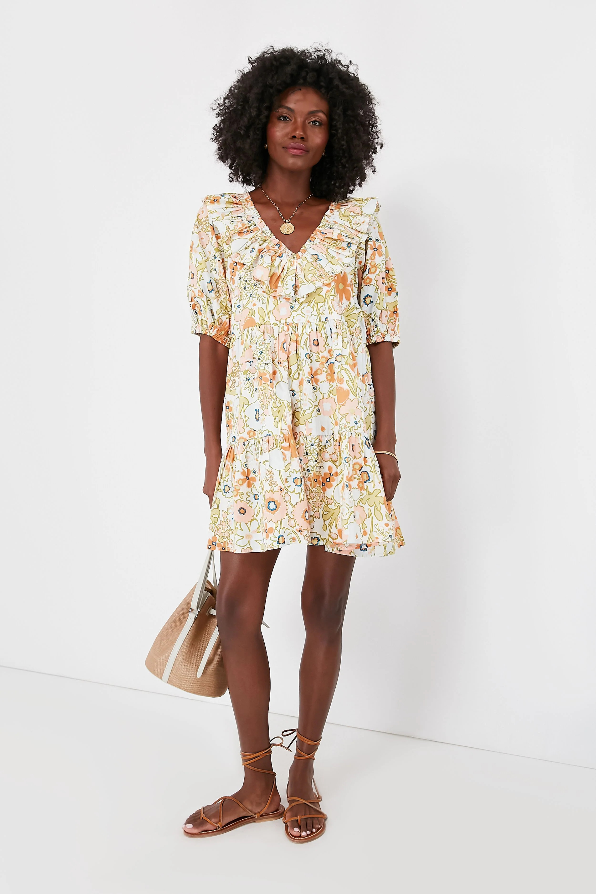 Retro Floral Farrah Mini Dress | Tuckernuck (US)
