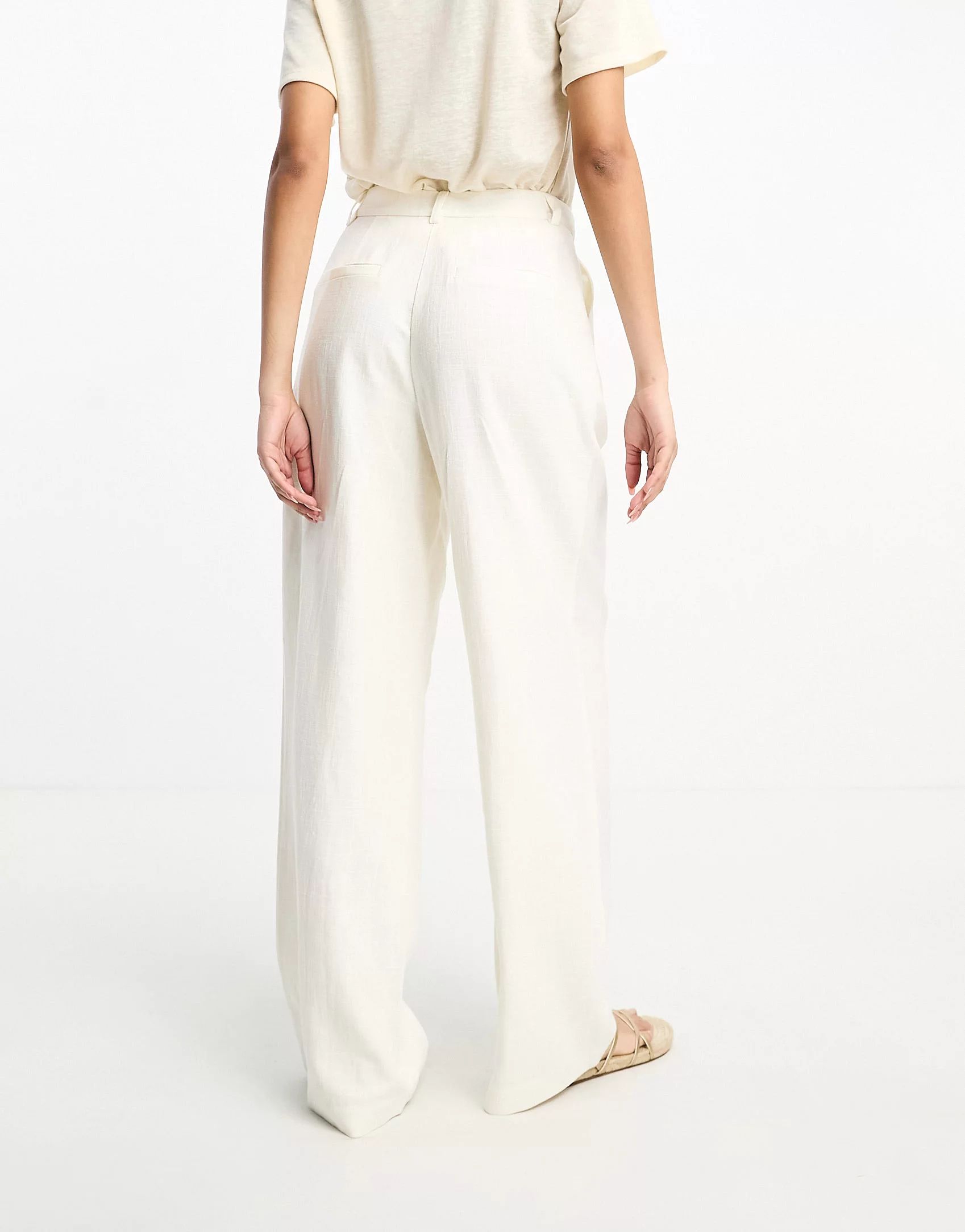 NA-KD x Lima Che co-ord high waist tailored trouser in white | ASOS (Global)