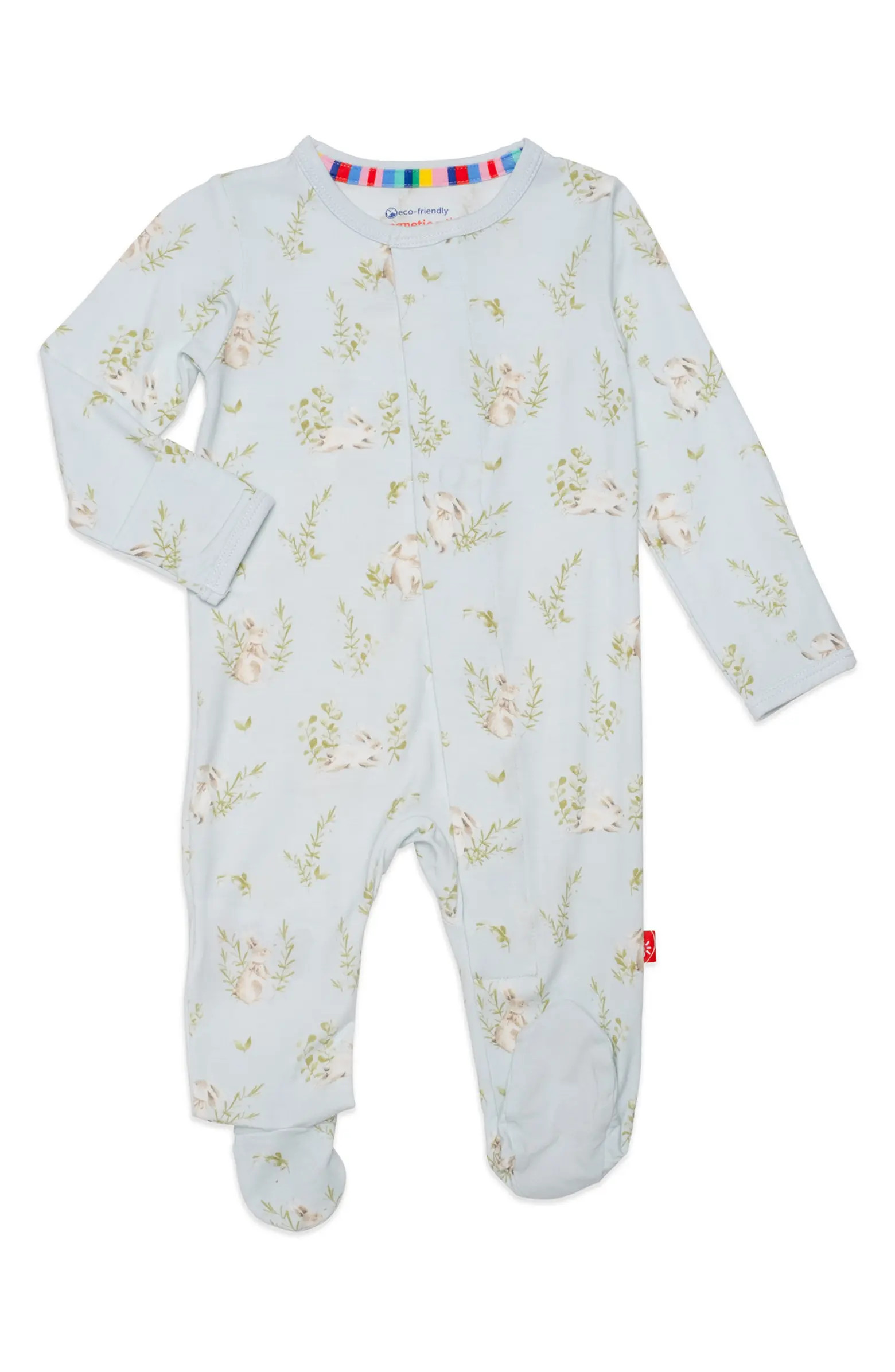 Magnetic Me Hoppily Ever After Bunny Print Footie | Nordstromrack | Nordstrom Rack