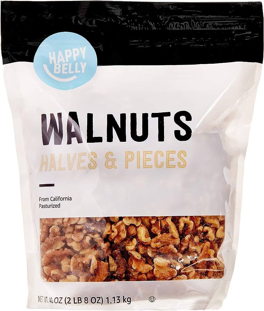 Amazon Brand - Happy Belly California Walnuts Halves and Pieces, 40 Ounce | Amazon (US)