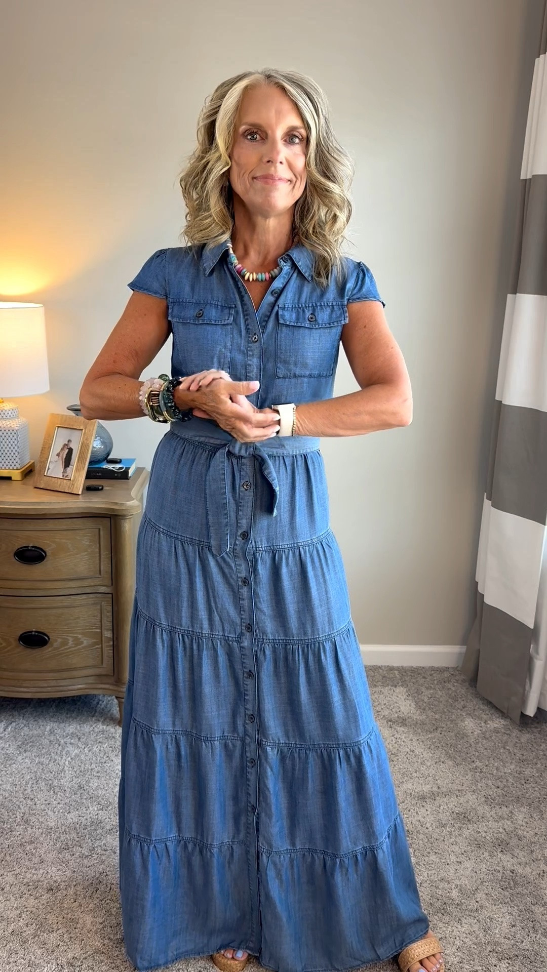 I love a chambray dress and this one is so cute. I have on a heel, so tall girls, this one will work perfectly for you. Wearing XS @Avara

#LTKgrwm #LTKootd #LTKOver40