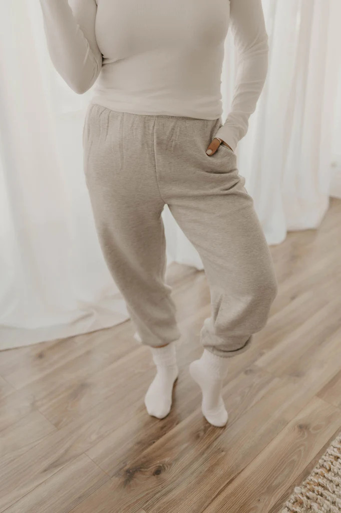 Morning Coffee Cozy Joggers | She Is Boutique