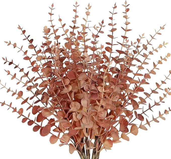 GnFlus 5 Pcs Artificial Eucalyptus Stems Fall Eucalyptus Leaves Autumn Leaf Branches Fall Decorat... | Amazon (US)