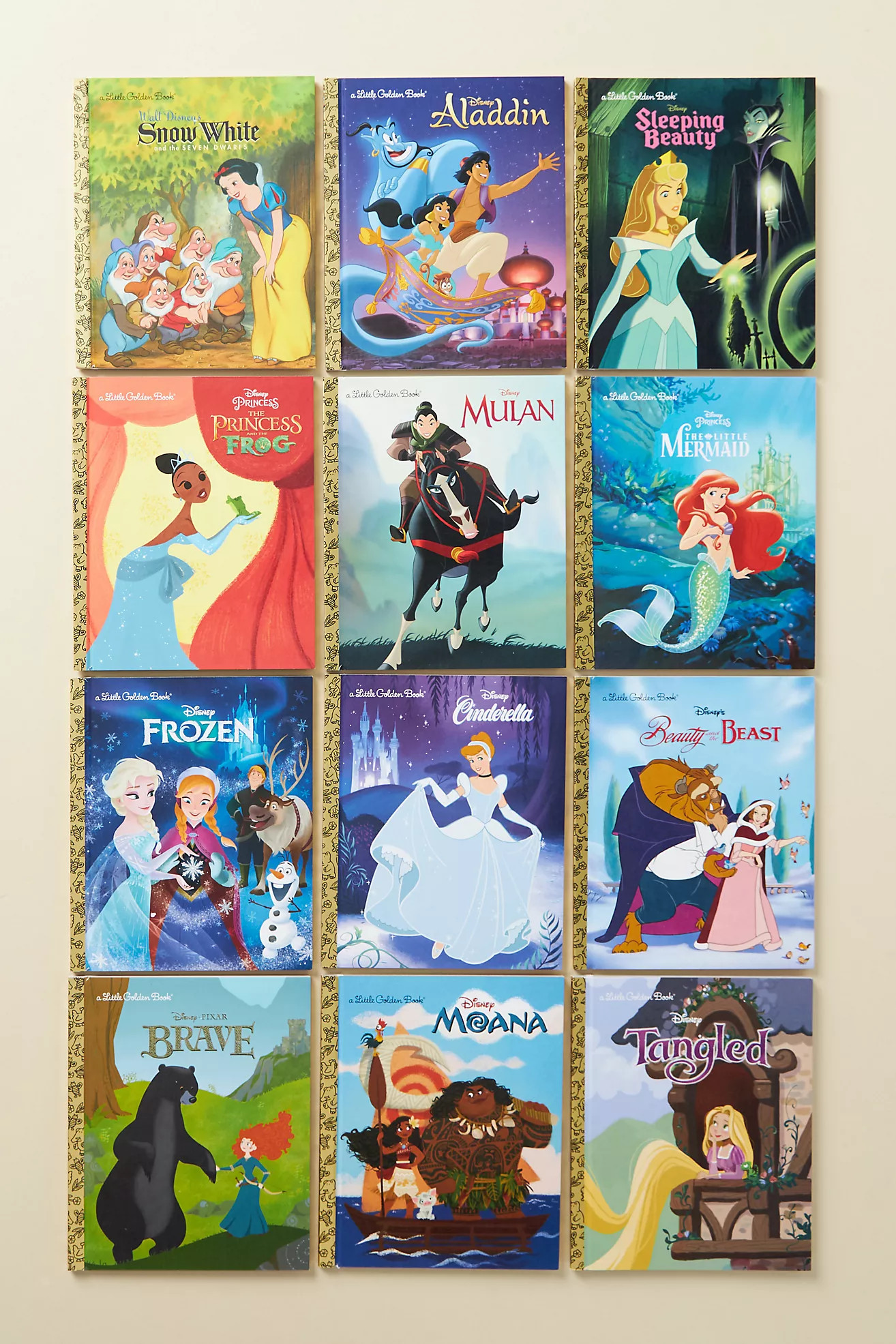 Disney Princess Golden Book Set | Anthropologie (US)