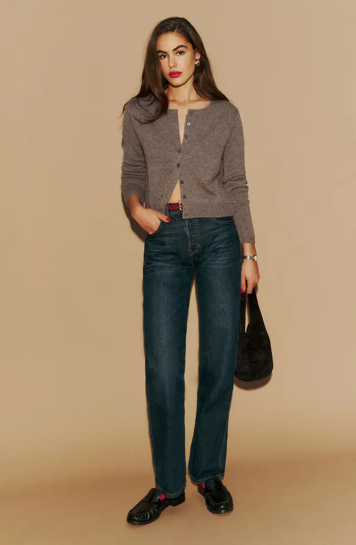 Clara Cashmere Crew Cardigan | Nordstrom