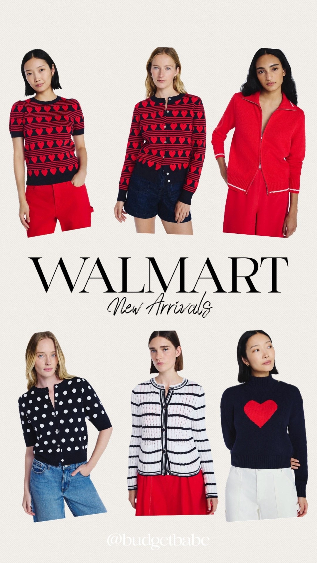 Walmart new arrivals include several heart sweaters that are cute now and for February! #valentines day 

#LTKFindsUnder50 #LTKFindsUnder100