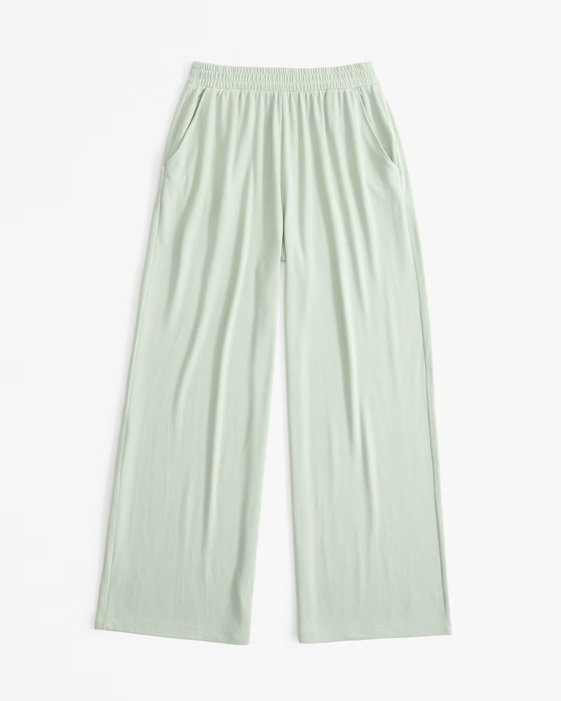 Cozy Cloud Knit Wide Leg Pant | Abercrombie & Fitch (US)