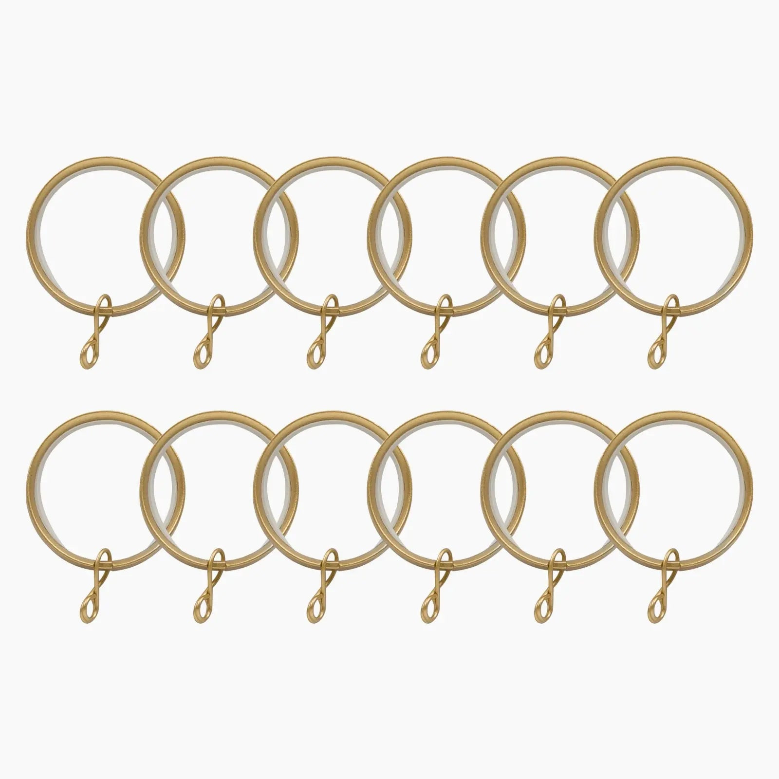 Jaylon Quiet-Glide Curtain Rings Eyelet (Pack of 12) | TWOPAGES