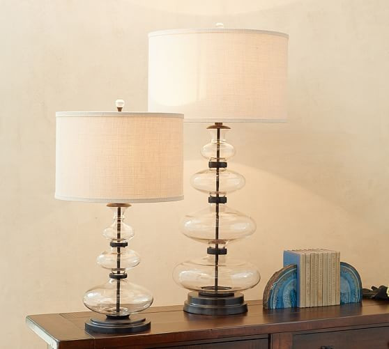 Estelle Stacked Glass Table Lamp | Pottery Barn (US)