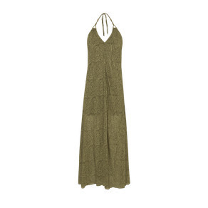 Vestido Longo Scarf Ortiz Green Vestido Lg Scarf Detalhe ORTIZ GREEN - ORTIZ GREEN | OffPremium (BR)