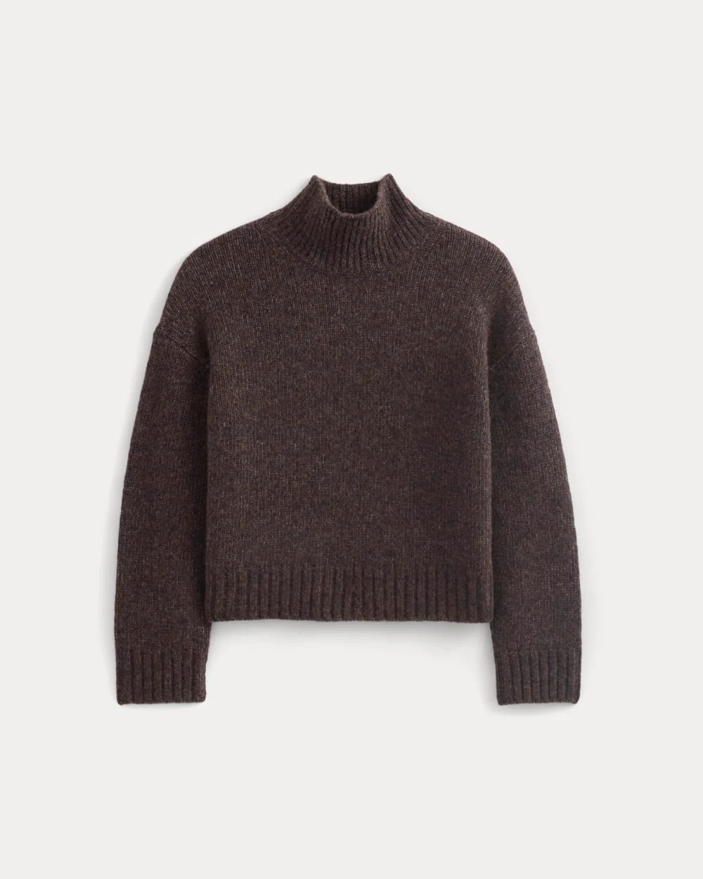 The Cloud Oversized Turtleneck | Heathered Burgundy | Everlane