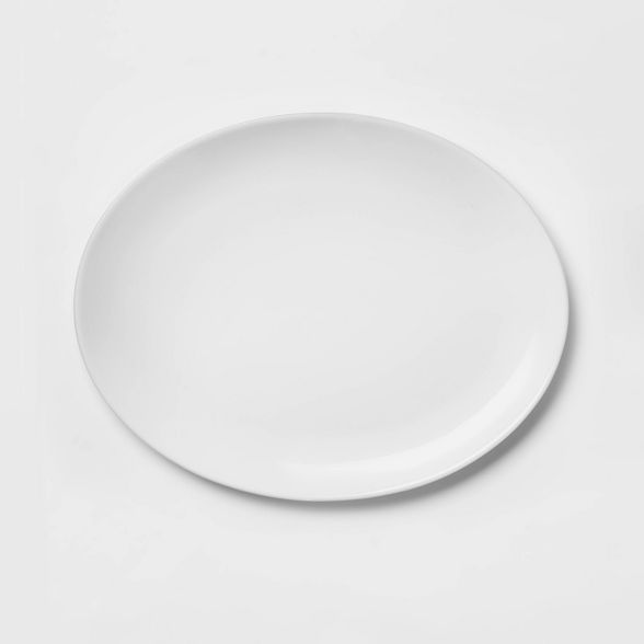 Oval Porcelain Serving Platter 15.5'' White - Threshold&#8482; | Target