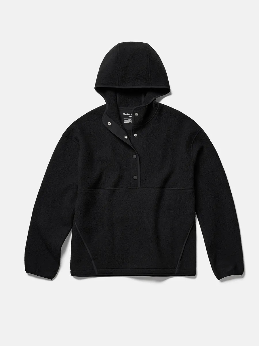 RecFleece Snap Up HoodieA Heart | Outdoor Voices