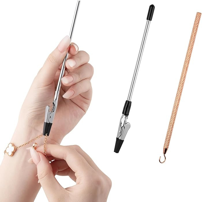 2 Pcs Bracelet Helper Tool, Portable Bracelet Helper Easy to Put on Yourself, Fastener Helpers To... | Amazon (US)