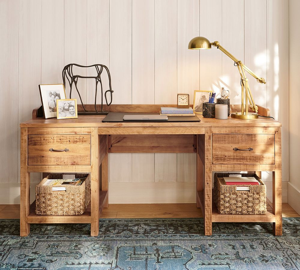 Sonora Reclaimed Wood Executive Desk (68") | Pottery Barn (US)