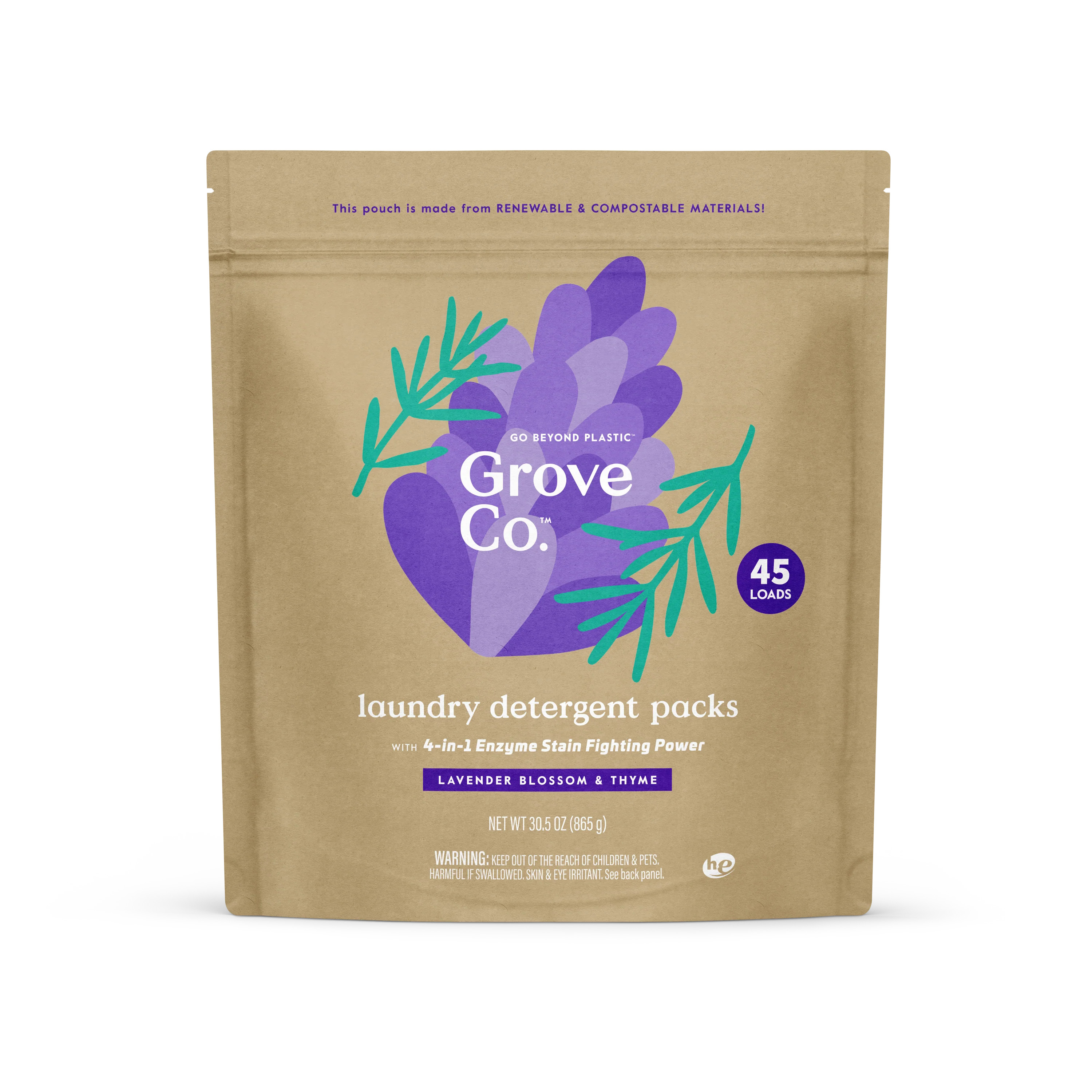 Laundry Detergent Packs – Removes Tough Stains Without Harsh Chemicals | Grove