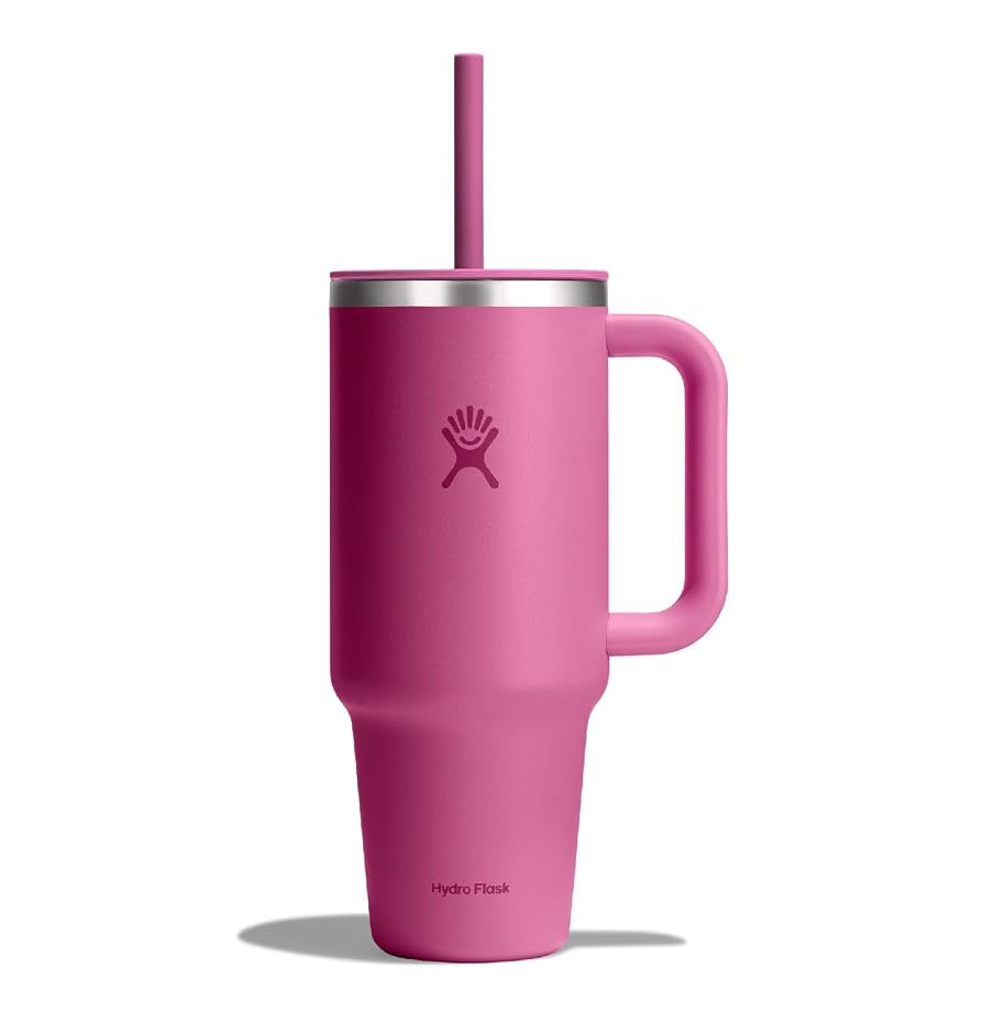 Hydro Flask 40 Oz Travel Tumbler with Handle, Lid and Straw - Insulated Stainless Steel in Reef | Amazon (US)