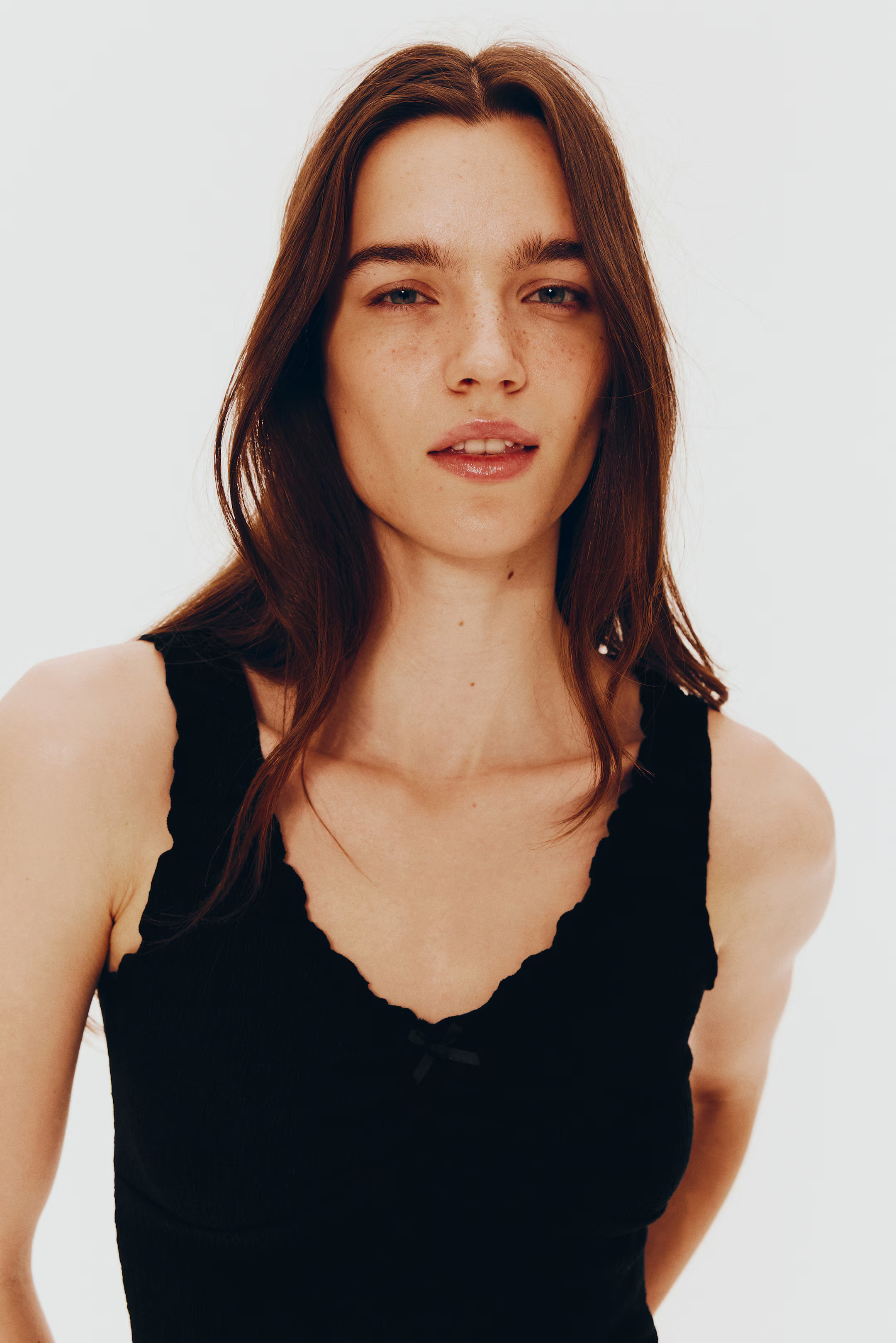 Crinkled Jersey Sleeveless Top | H&M (US + CA)