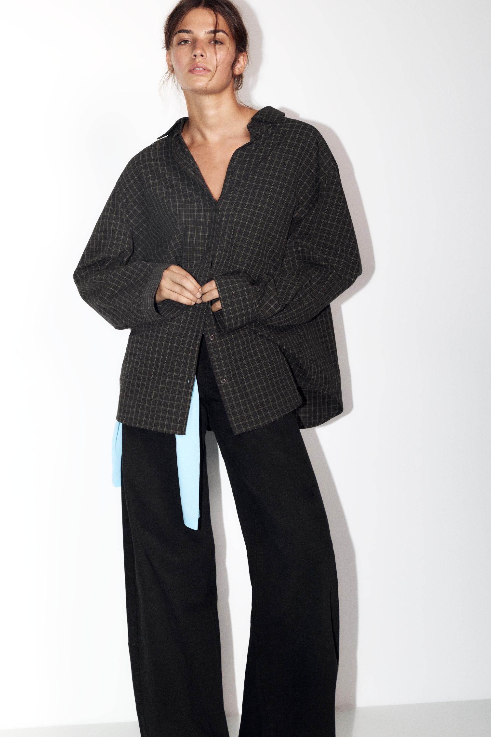 Oversize check shirt | PULL and BEAR UK