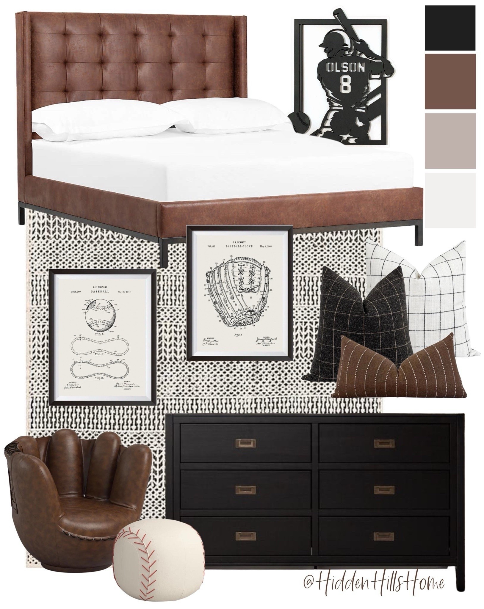 Boys bedroom, baseball bedroom, sports themed bedroom decor, home decor, teen boys room decor ideas, brown and black bedroom #boysbedroom


#LTKKids #LTKSaleAlert #LTKHome
