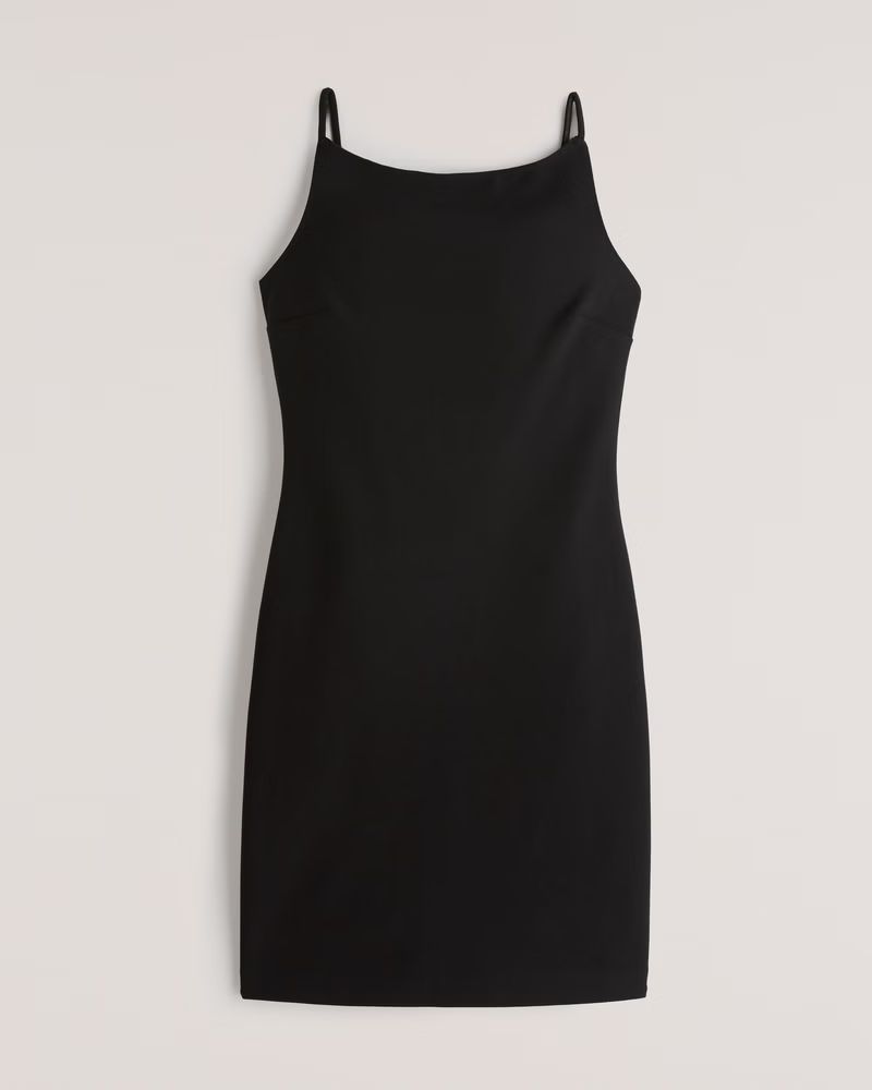 Boatneck Low Back Mini Dress | Abercrombie & Fitch (US)