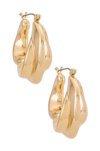 Ettika Hoop Earring in Gold from Revolve.com | Revolve Clothing (Global)