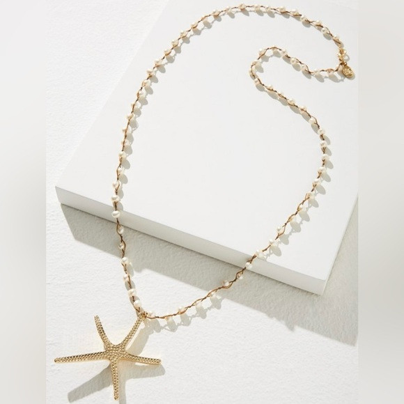 Tommy Bahama Island Essence Starfish Pendant Freshwater Pearl Necklace Gold Tone | Poshmark