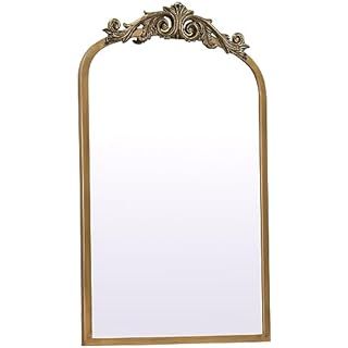 Kate and Laurel Arendahl Traditional Arch Mirror, 24 x 36, Antique Gold, Baroque Inspired Wall De... | Amazon (US)