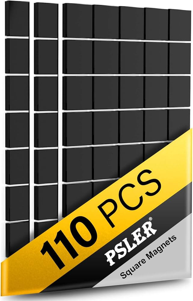 110Pcs Square Magnets Magnetic Tape Strip - Sukh Magnet Sheets Magnets with Adhesive Backing Magn... | Amazon (US)