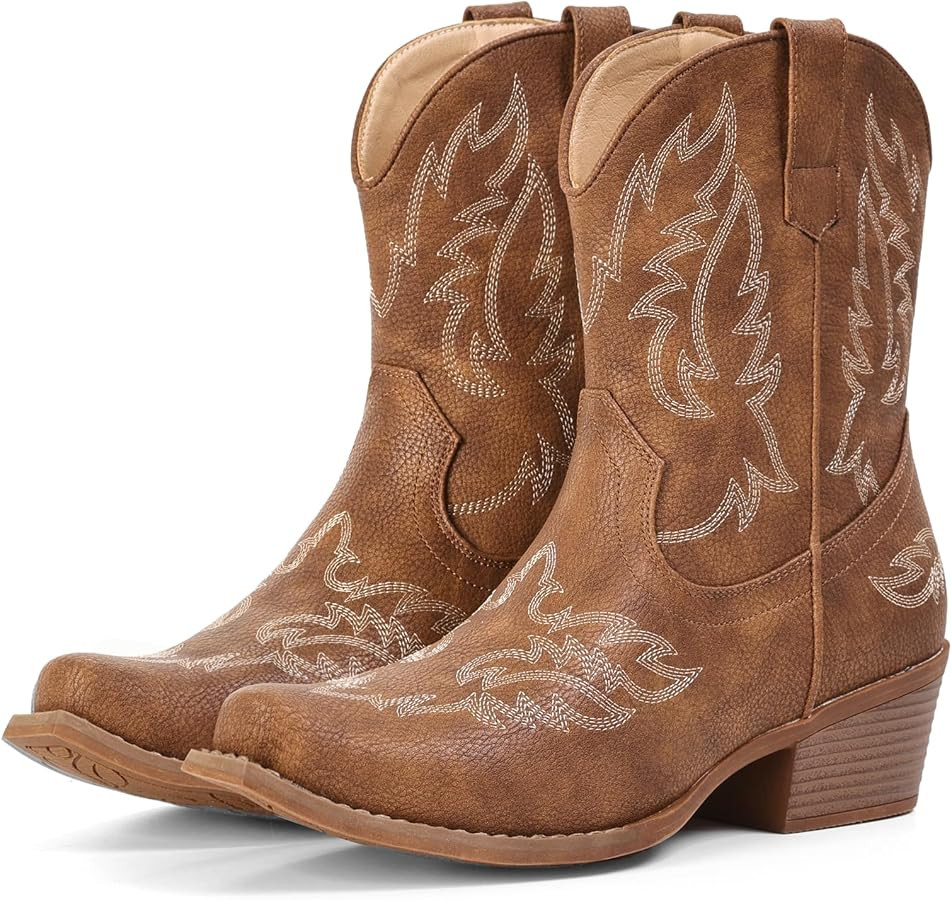 Cowboy Boots for Women Ankle Western Cowgirl Boots | Amazon (US)