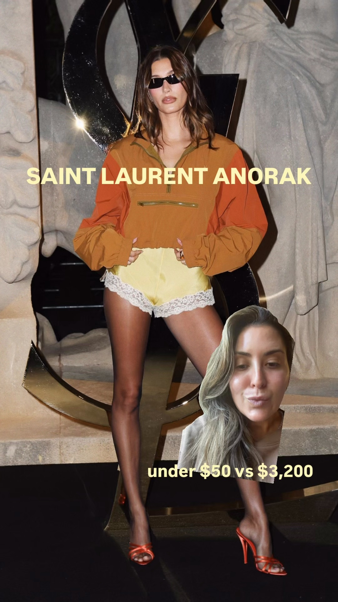 Hailey Bieber Saint Laurent windbreaker anorak for under $50

#LTKootd #LTKActive #LTKSaleAlert
