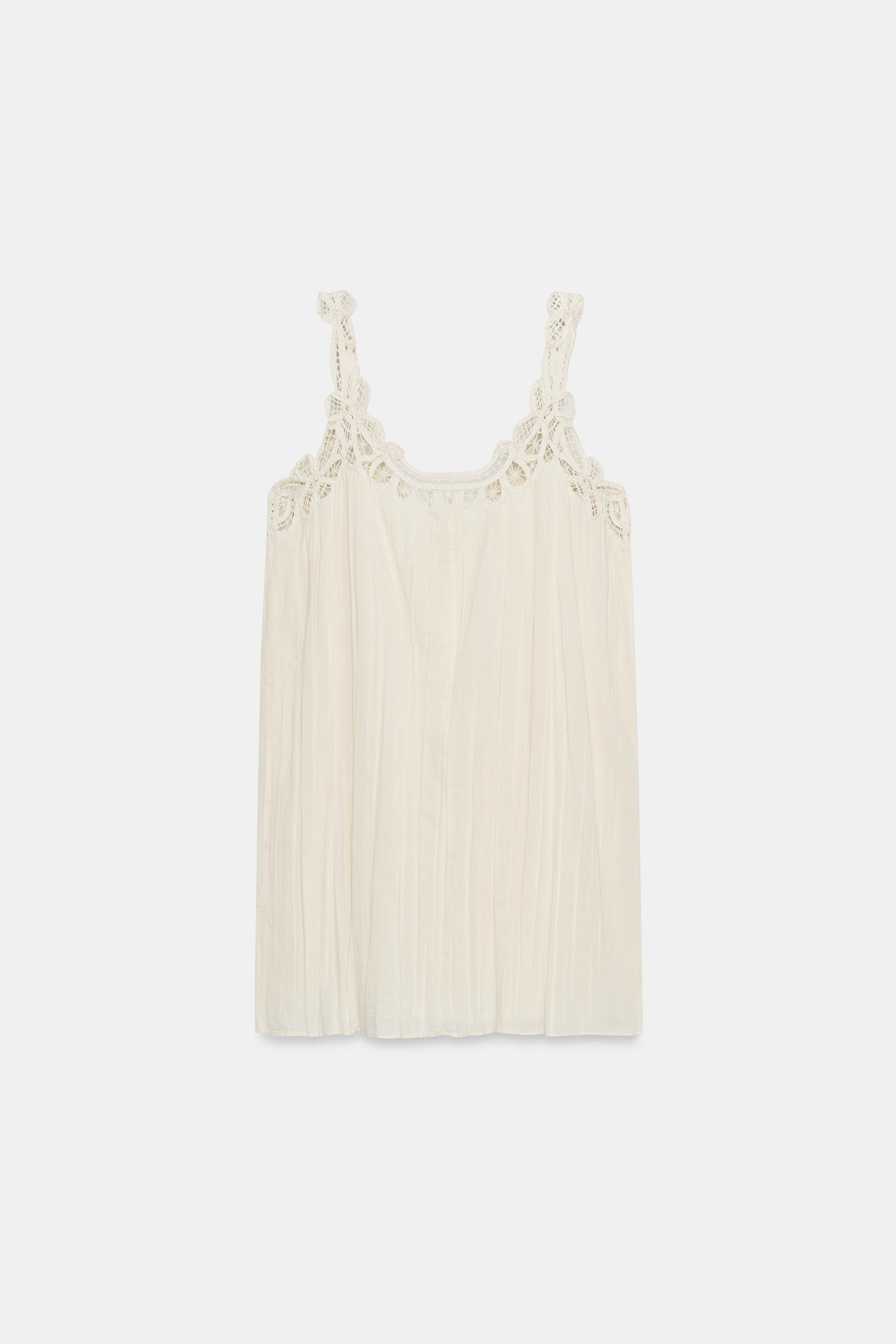 ZW COLLECTION EMBROIDERED STRAPPY DRESS | Zara UK