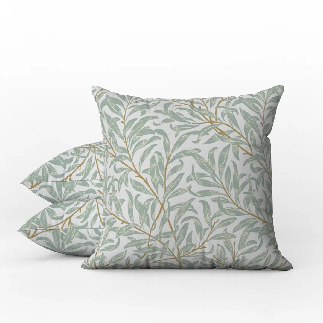 Outdoor Pillows | Weatherproof Garden Cushions | William Morris Vintage Leaf Floral | Willow Boug... | Etsy (US)