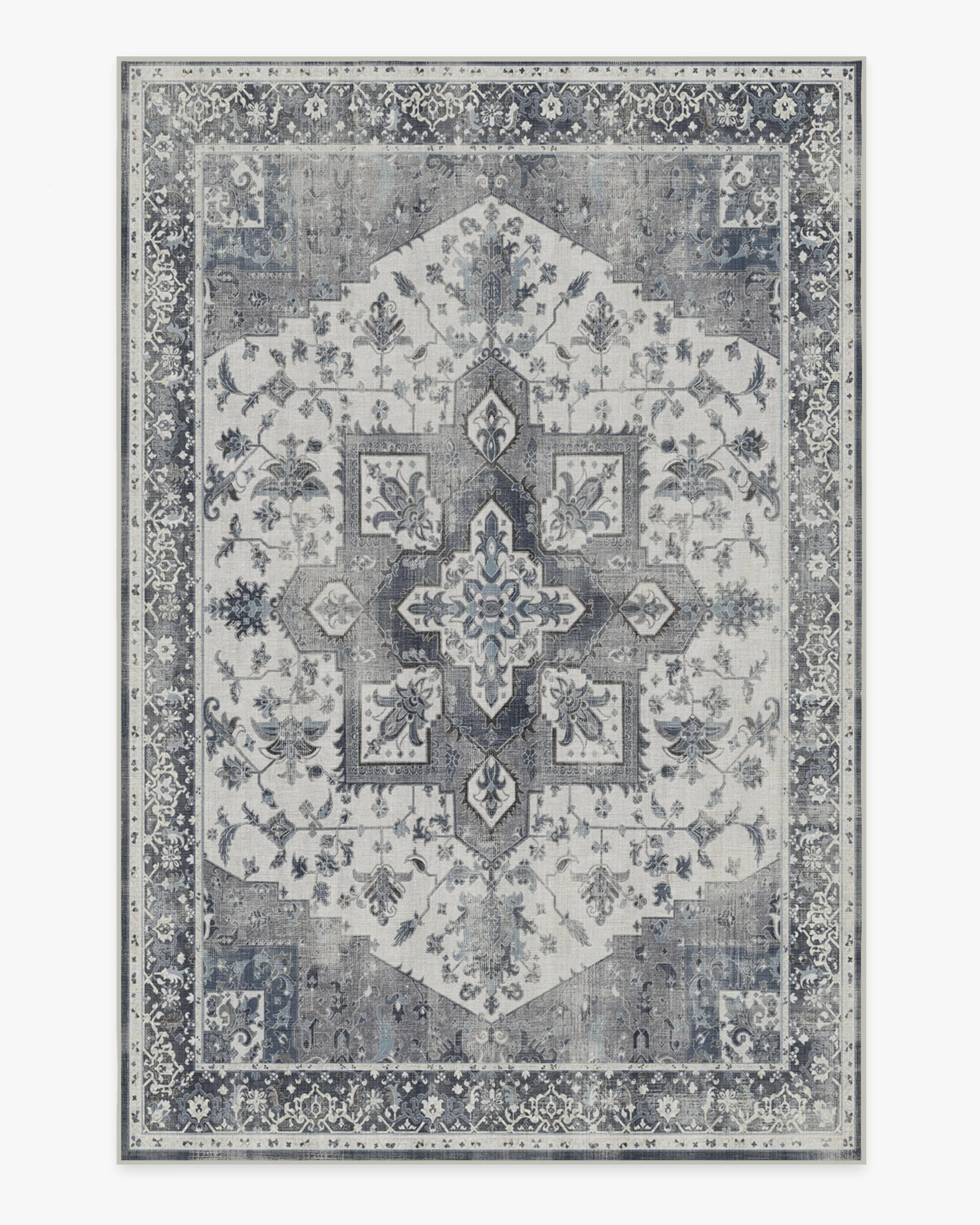 Kira Stone Blue Tufted Rug | Ruggable | Ruggable