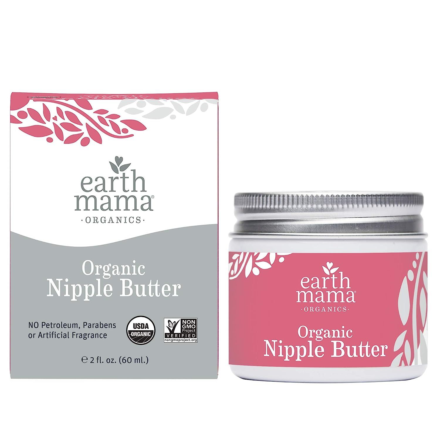 Organic Nipple Butter Breastfeeding Cream by Earth Mama | Lanolin-free, Safe for Nursing & Dry Sk... | Amazon (US)