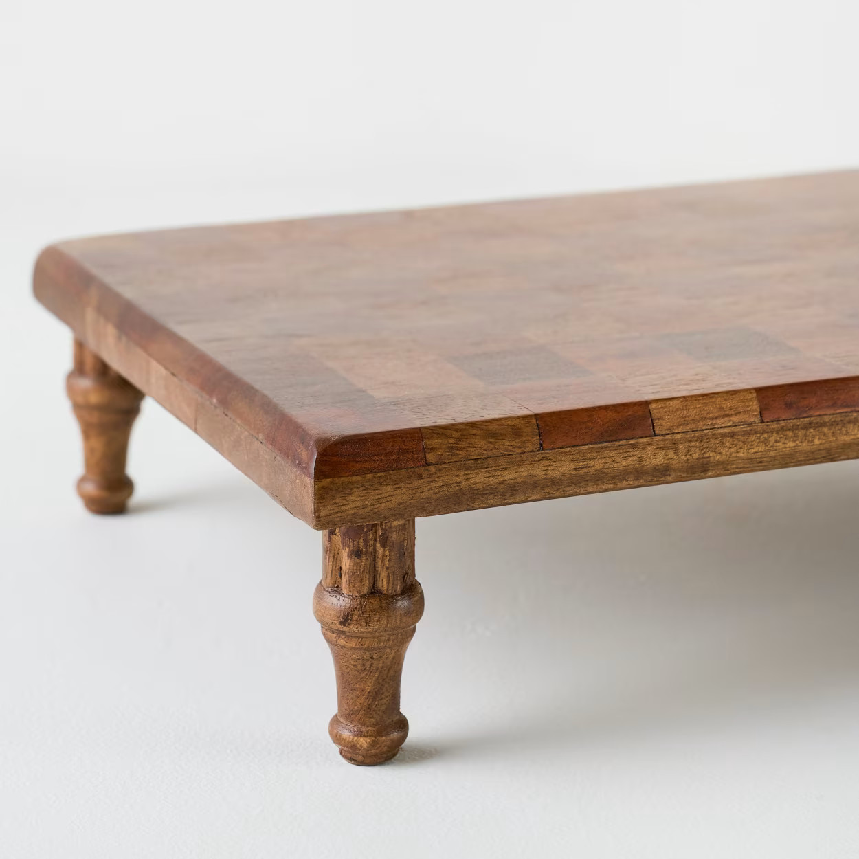 Checkered Wood Riser | Magnolia