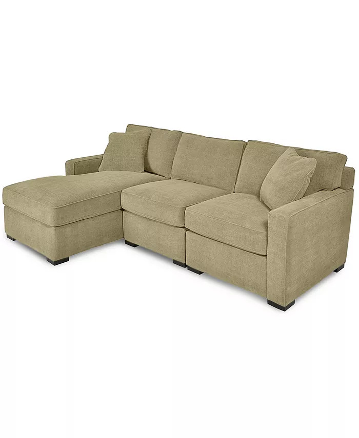 Radley 3-Piece Fabric Chaise Sectional Sofa, Created for Macy's | Macys (US)