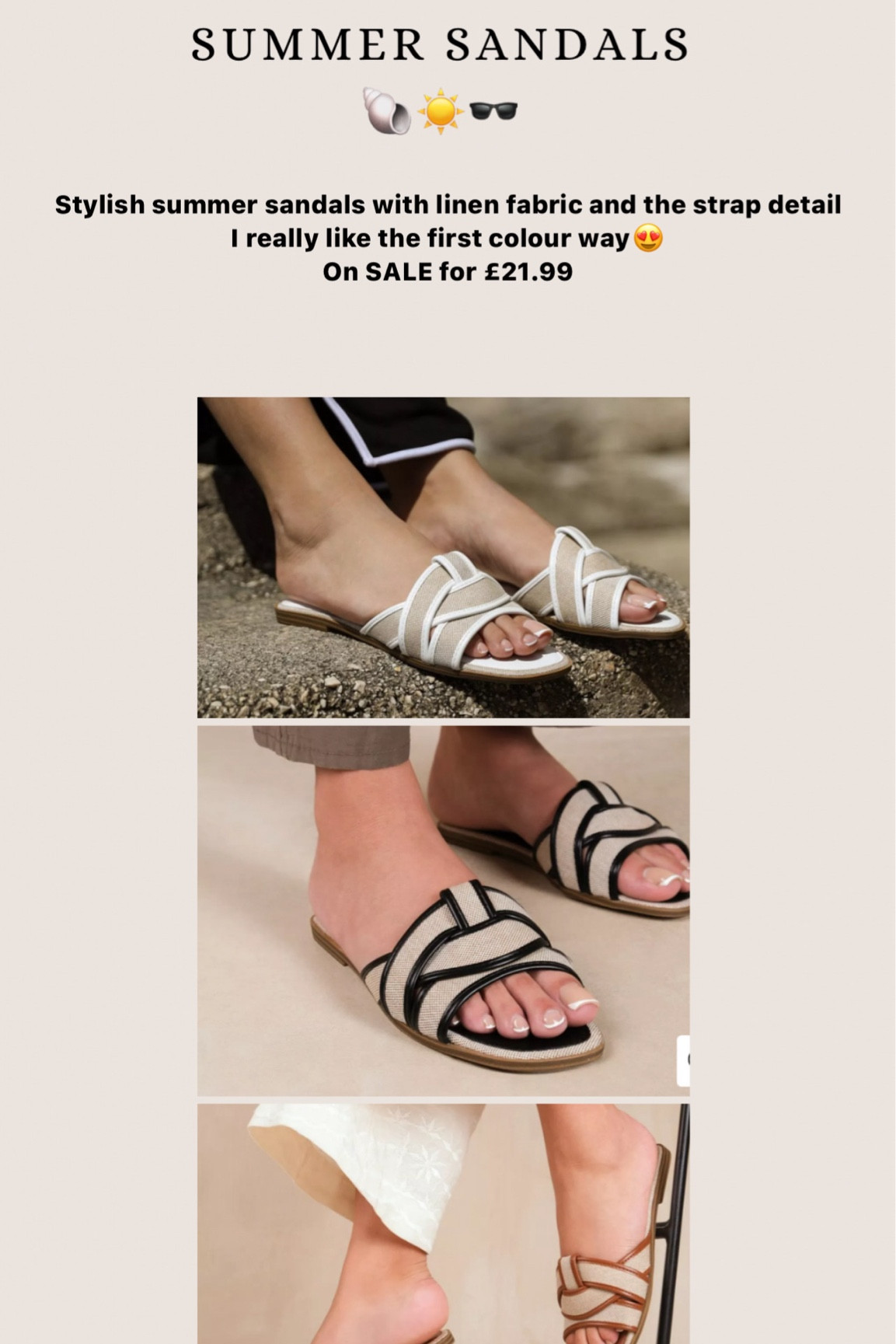 pretty linen fabric summer sandals 



#LTKfindsunder50 #LTKSeasonal #LTKshoecrush