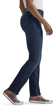 Lee Women's Legendary Mid Rise Straight Leg Jean | Amazon (US)