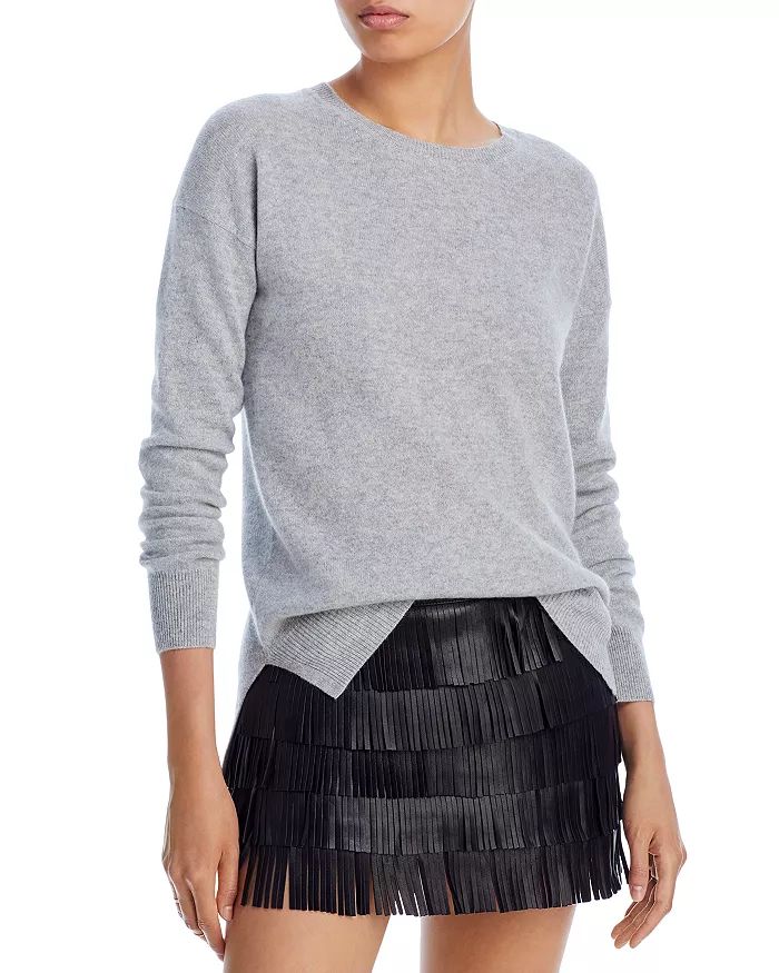 High Low Crewneck Cashmere Sweater - 100% Exclusive | Bloomingdale's (US)