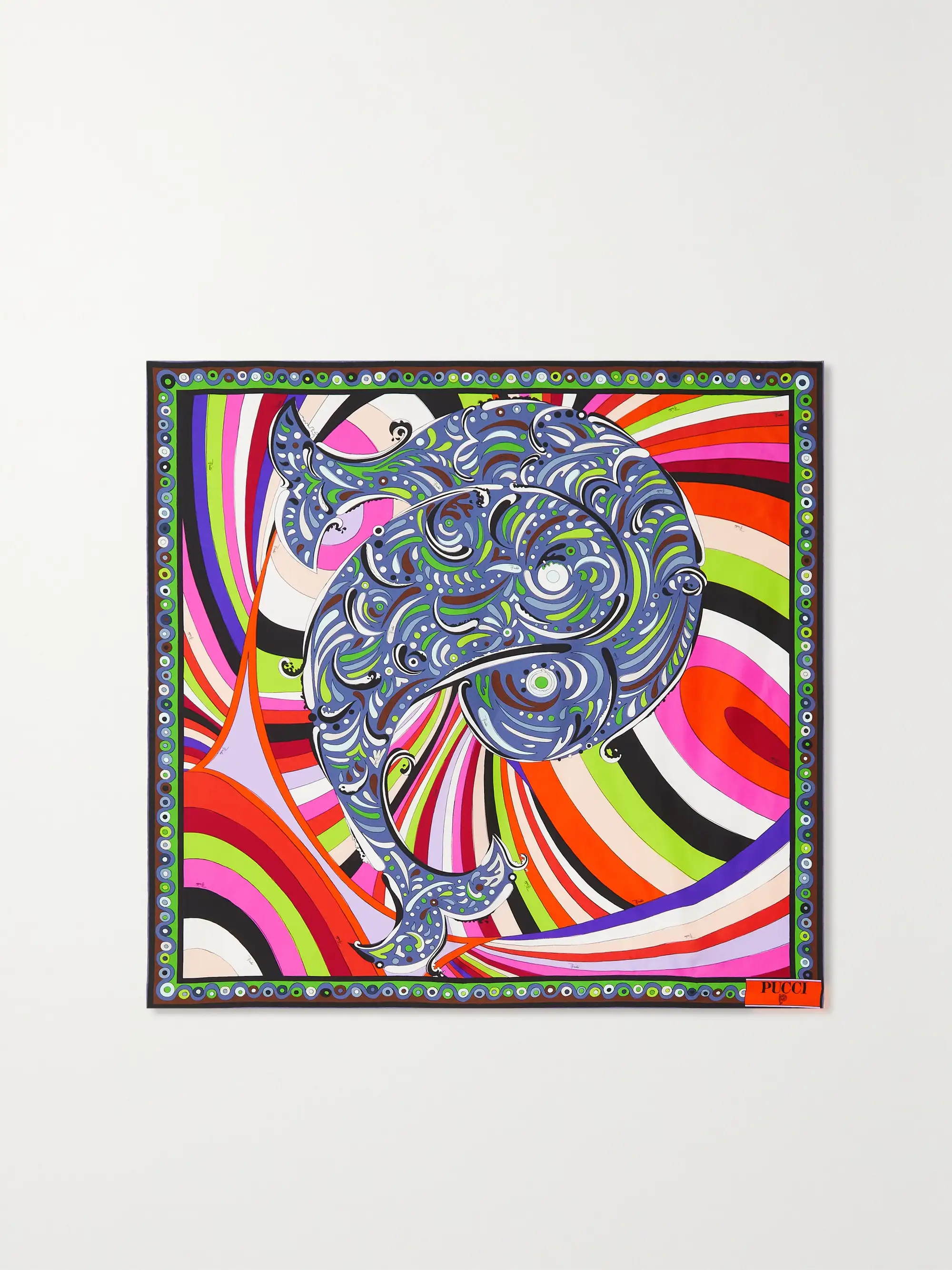 Printed silk-twill scarf | NET-A-PORTER (US)