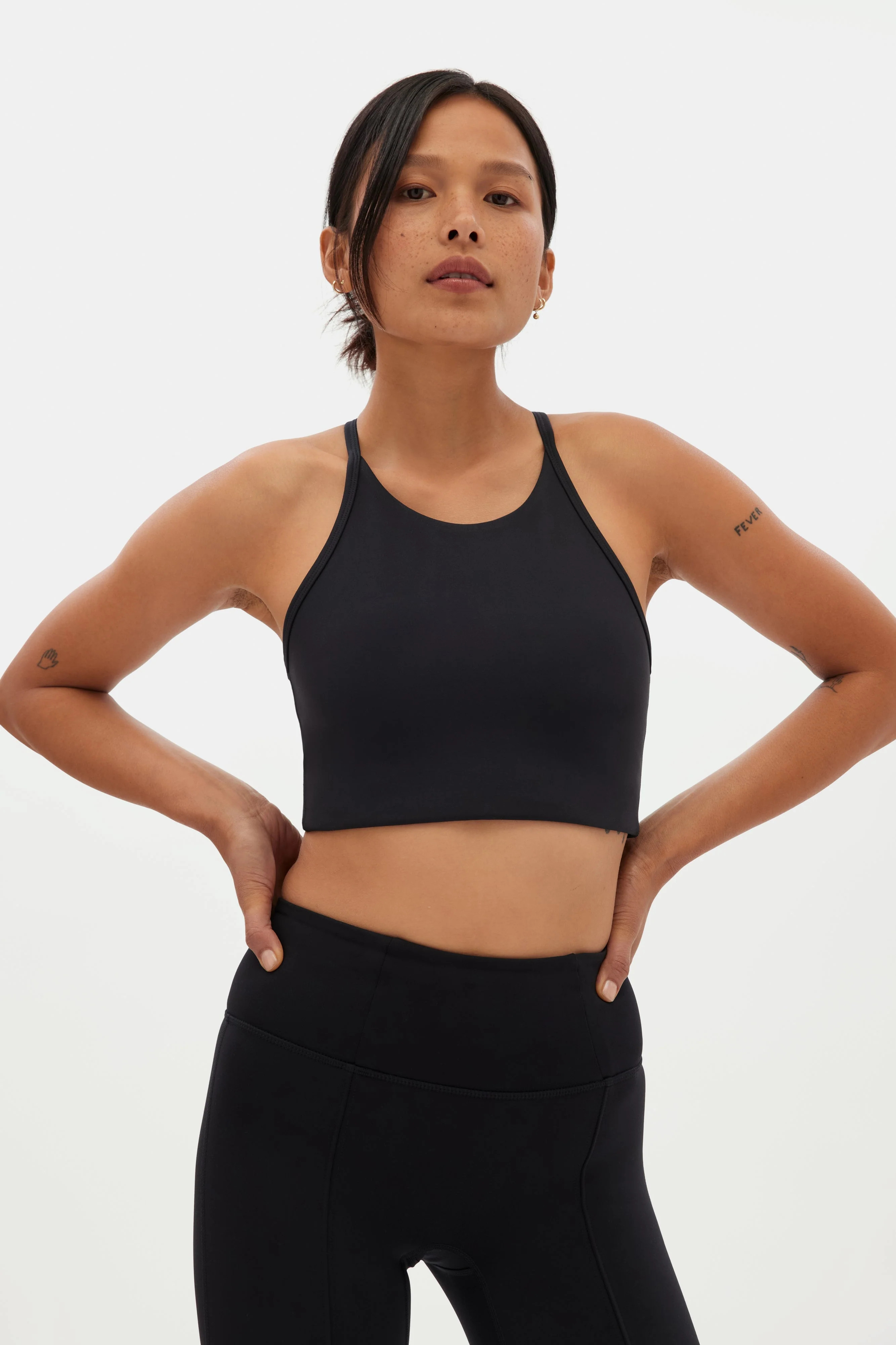 Black Colette Halter Bra | Girlfriend Collective