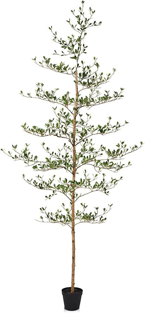 Verinatural Artificial Black Olive Tree 7FT Indoor Outdoor Decor Faux Plants - Real Wood Trunk Fa... | Amazon (US)