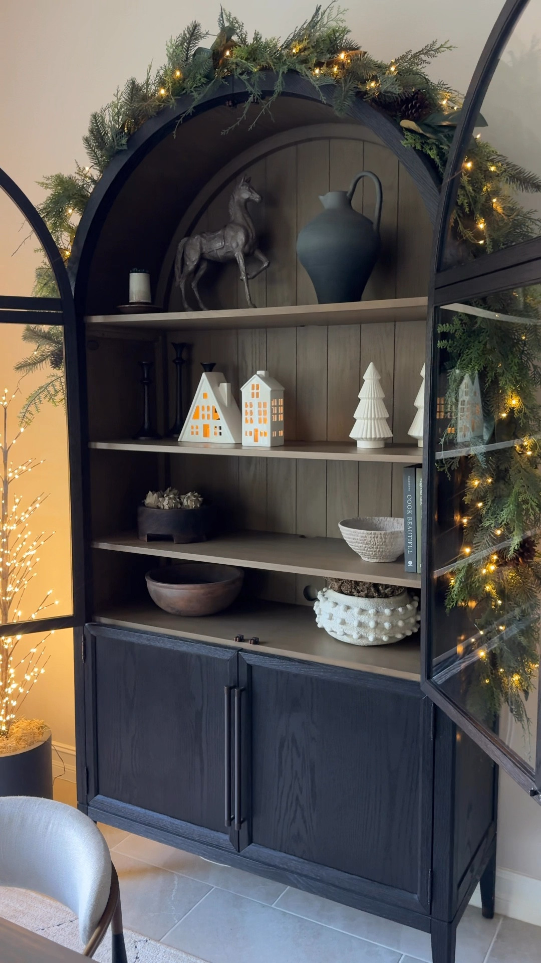 I cannot believe these ceramic houses and trees are from Walmart! They remind me of Crate and Barrel. I added some tea lights to the houses and they look so pretty at night. Perfect for the holidays. 

#LTKHoliday #LTKVideo #LTKHome