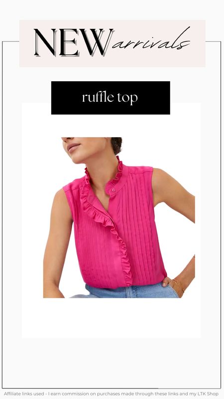 Pink ruffle top 