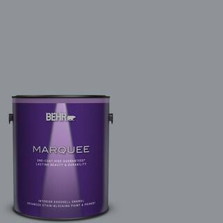1 gal. #PPU18-04 Dark Pewter One-Coat Hide Eggshell Enamel Interior Paint & Primer | The Home Depot