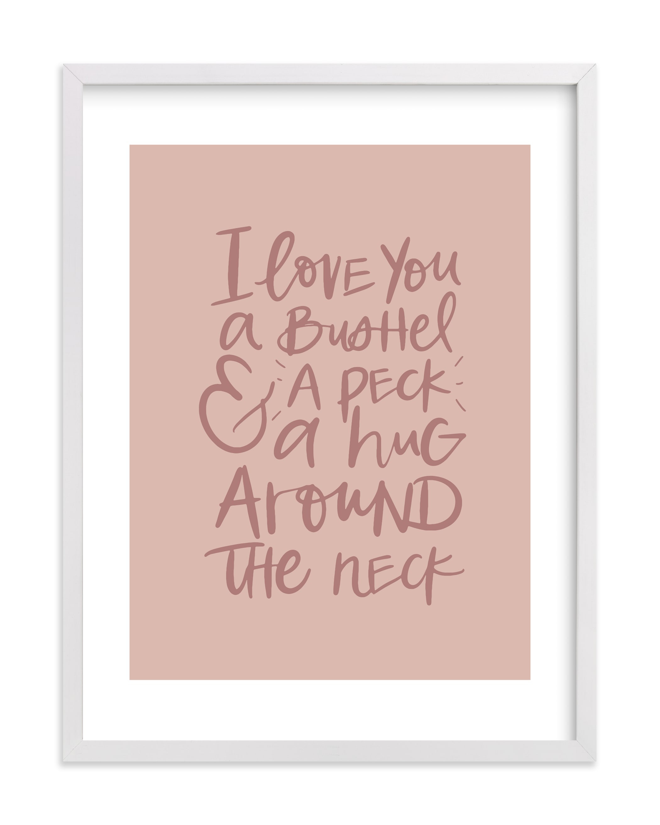"A Bushel and a Peck" - Drawing Art Print by Amanda Houston. | Minted