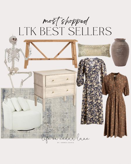 Best sellers this week including Halloween decorations, fall decor, ruggable rug, fall dresses, nightstand, console table, and swivel chair!

#LTKSeasonal #LTKstyletip #LTKhome