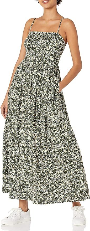 Amazon Brand - Goodthreads Women's Georgette Smock-Back Cami Maxi Dress | Amazon (US)